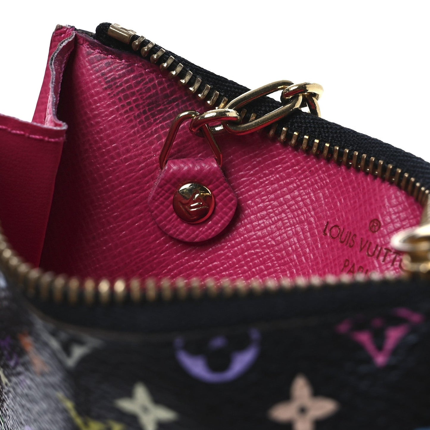 Monogram Multicolor Key Pouch Black Grenade