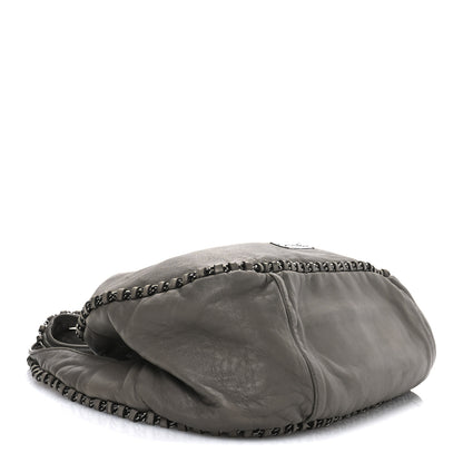 Chanel Lambskin Chain Hobo Grey 4 of 10