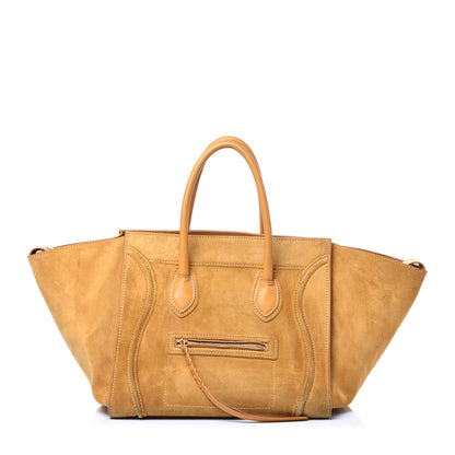 Celine Suede Medium Phantom Luggage Amber 1 of 13