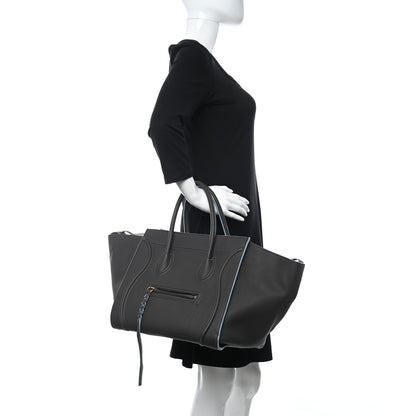 Celine Baby Grained Calfskin Medium Phantom Luggage Anthracite 2 of 17