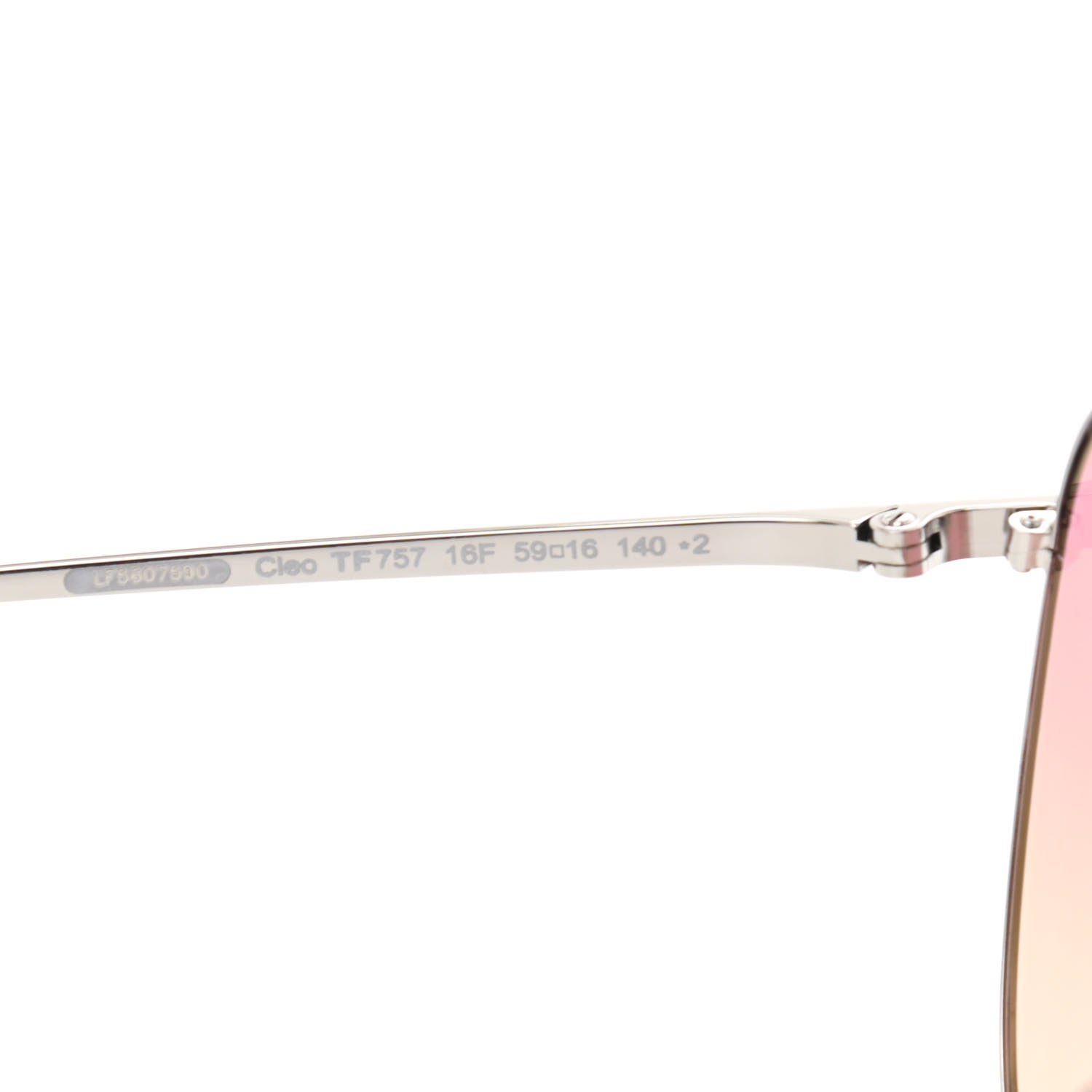 Tom Ford Cleo Sunglasses TF757 Silver 6 of 8