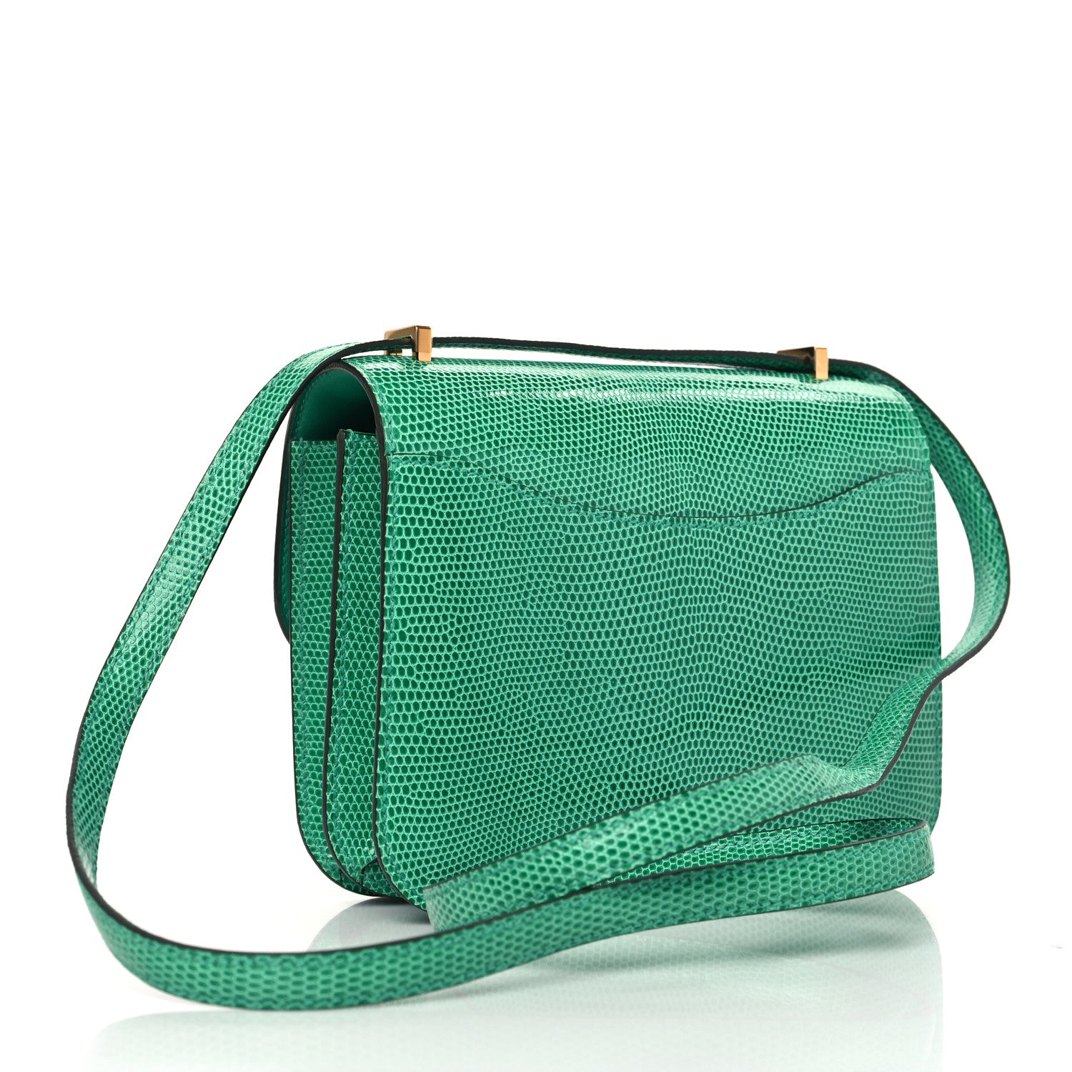 Hermes Lizard Constance 18 Menthe 3 of 10
