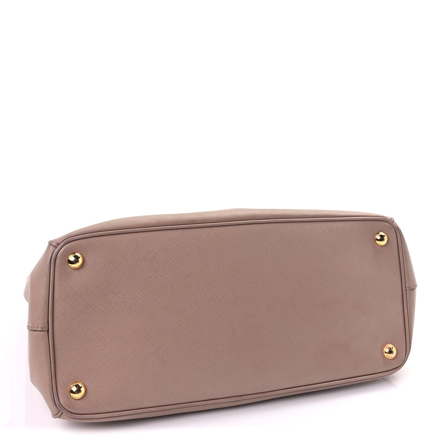 Saffiano Medium Galleria Double Zip Tote  Beige