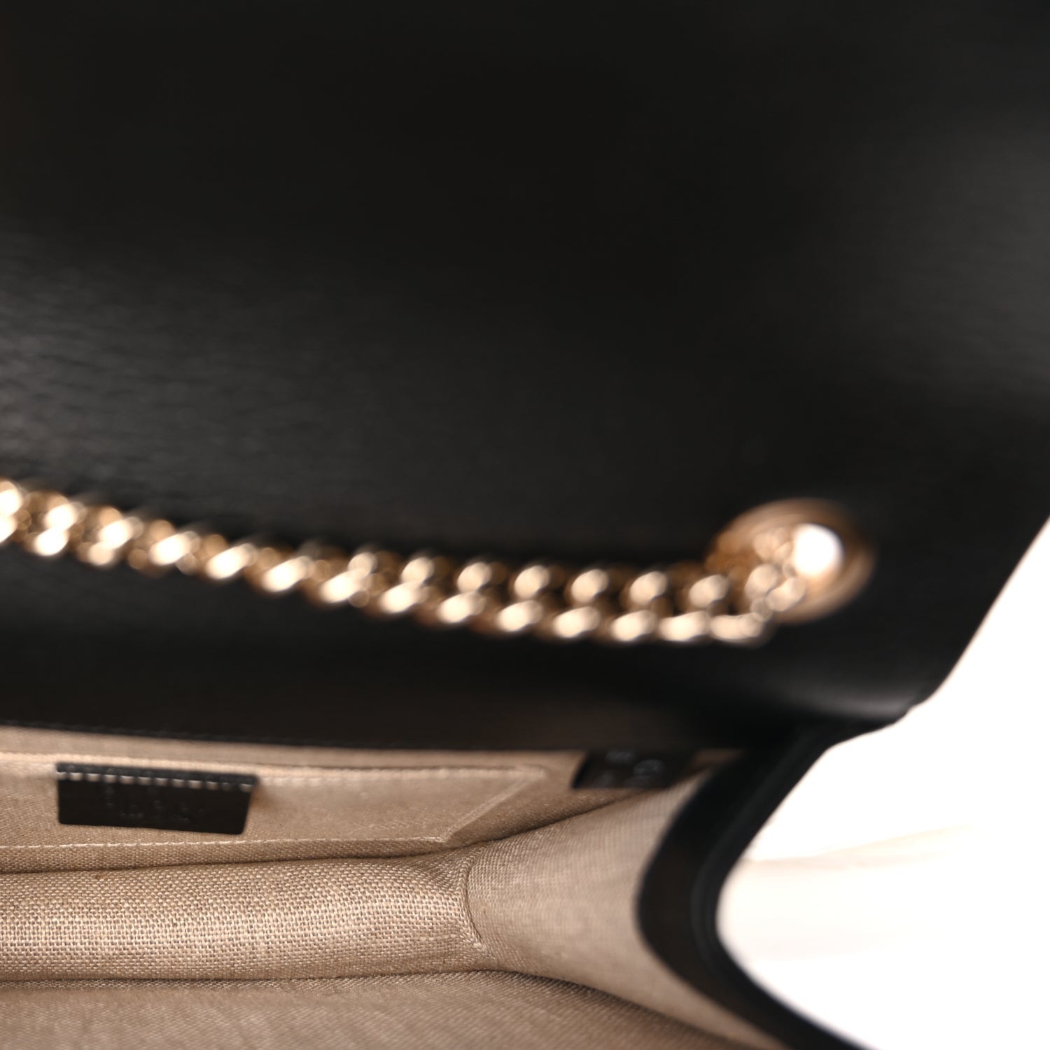 Gucci Dollar Calfskin Small Interlocking G Shoulder Bag Black 4 of 8