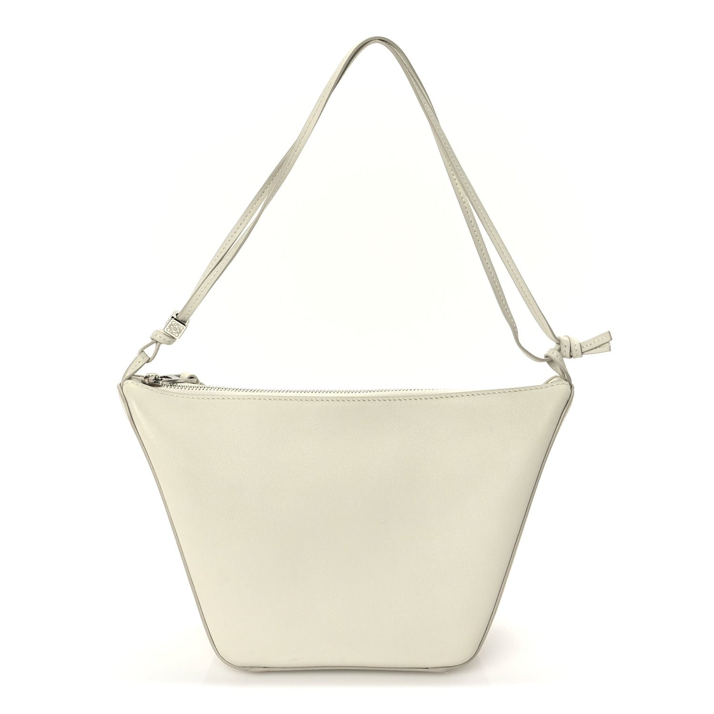 Calfskin Mini Hammock Hobo  Soft White