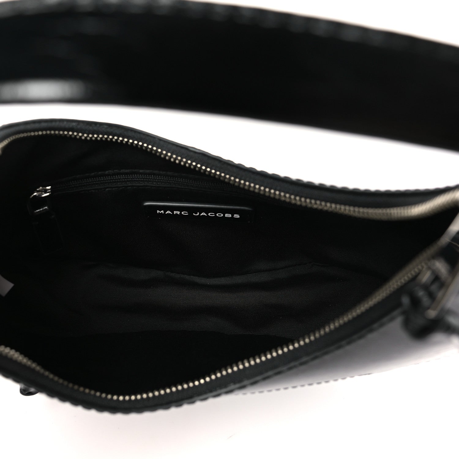 Marc Jacobs Crinkled Calfskin Crusier Crescent Bag Black 5 of 10