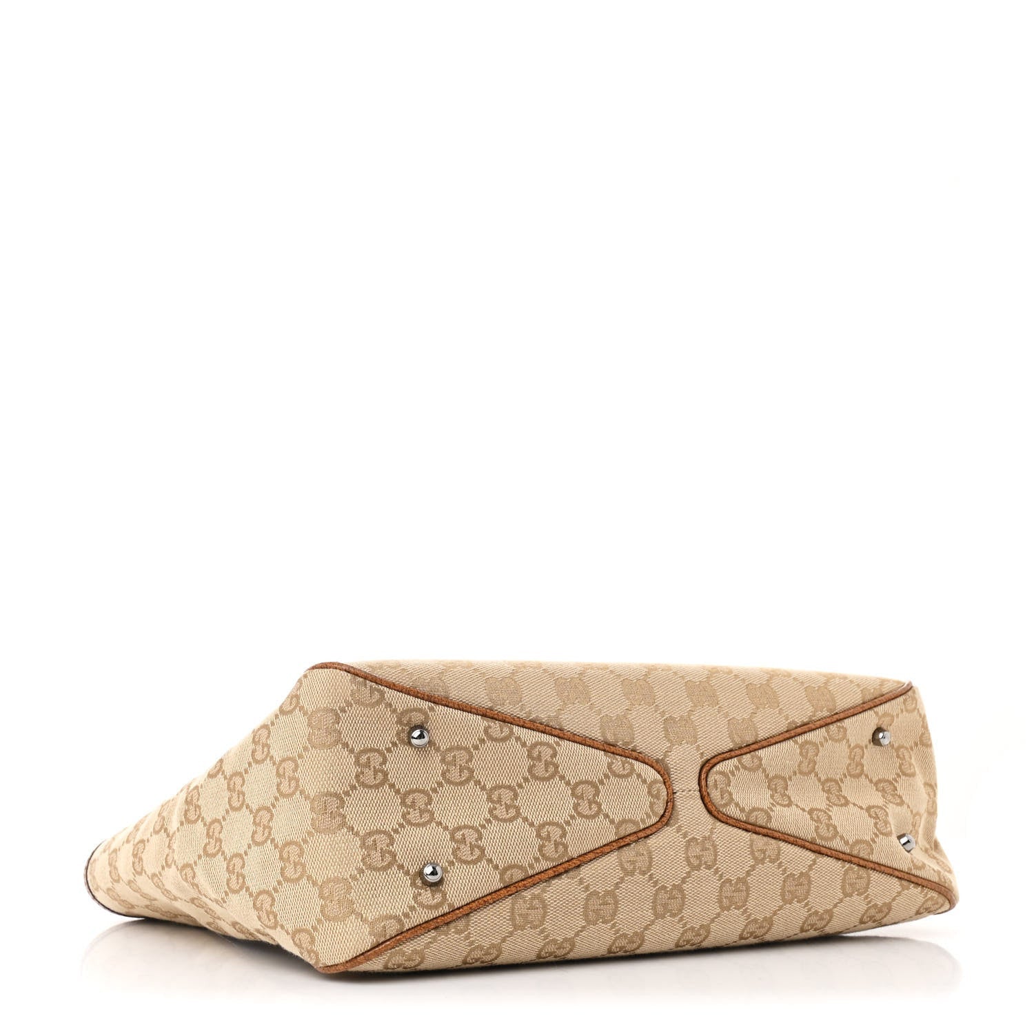 Gucci Monogram Medium Tote Beige Brown 4 of 7