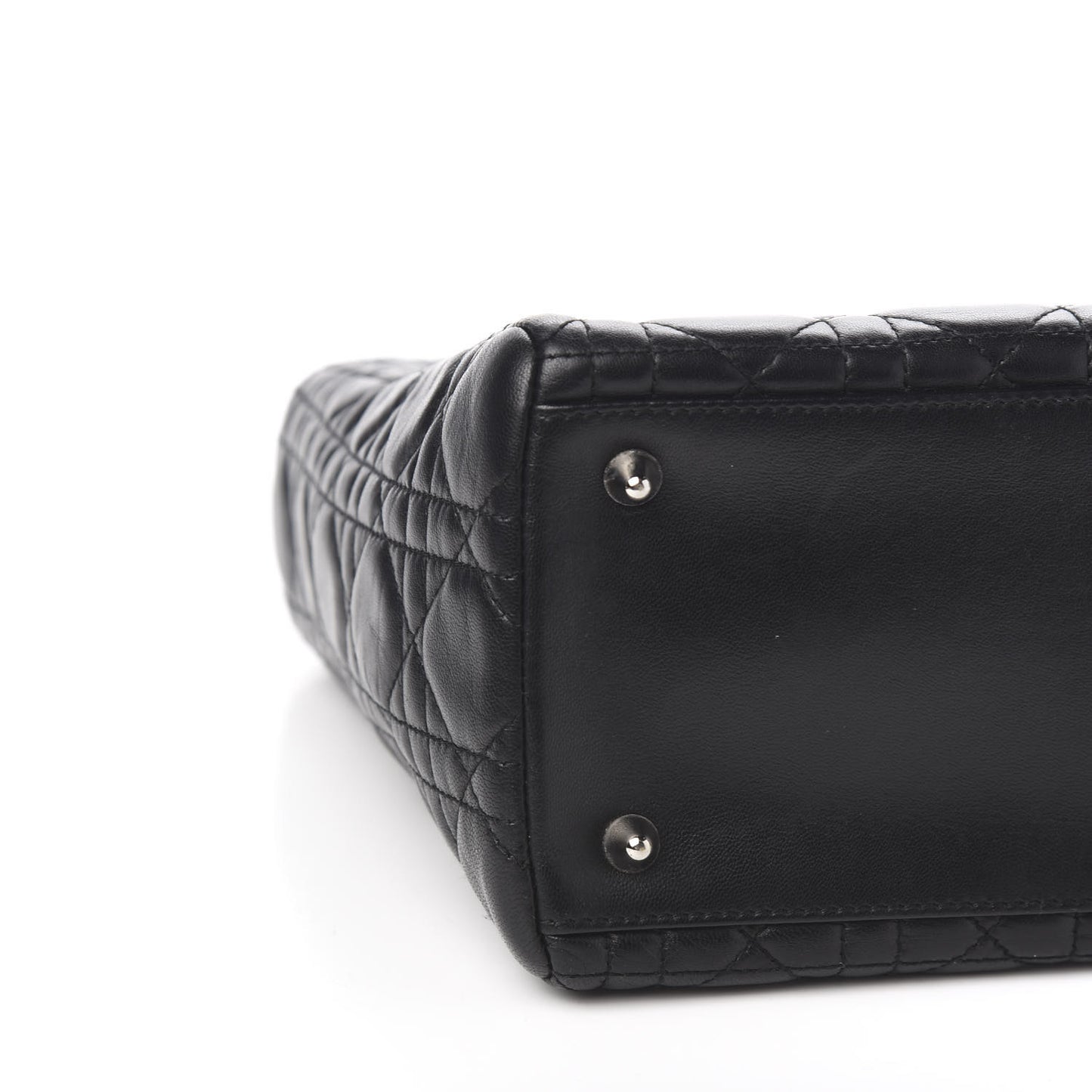 Lambskin Cannage Medium Lady Dior Black