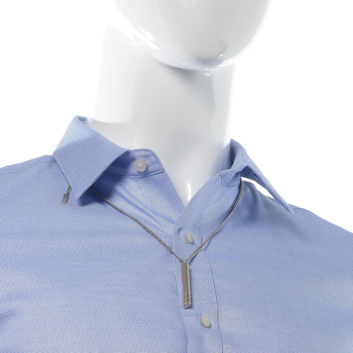 Metal Cigarette Necklace Silver