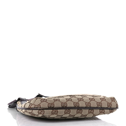 Gucci Monogram Flat Messenger Bag Dark Brown 4 of 13