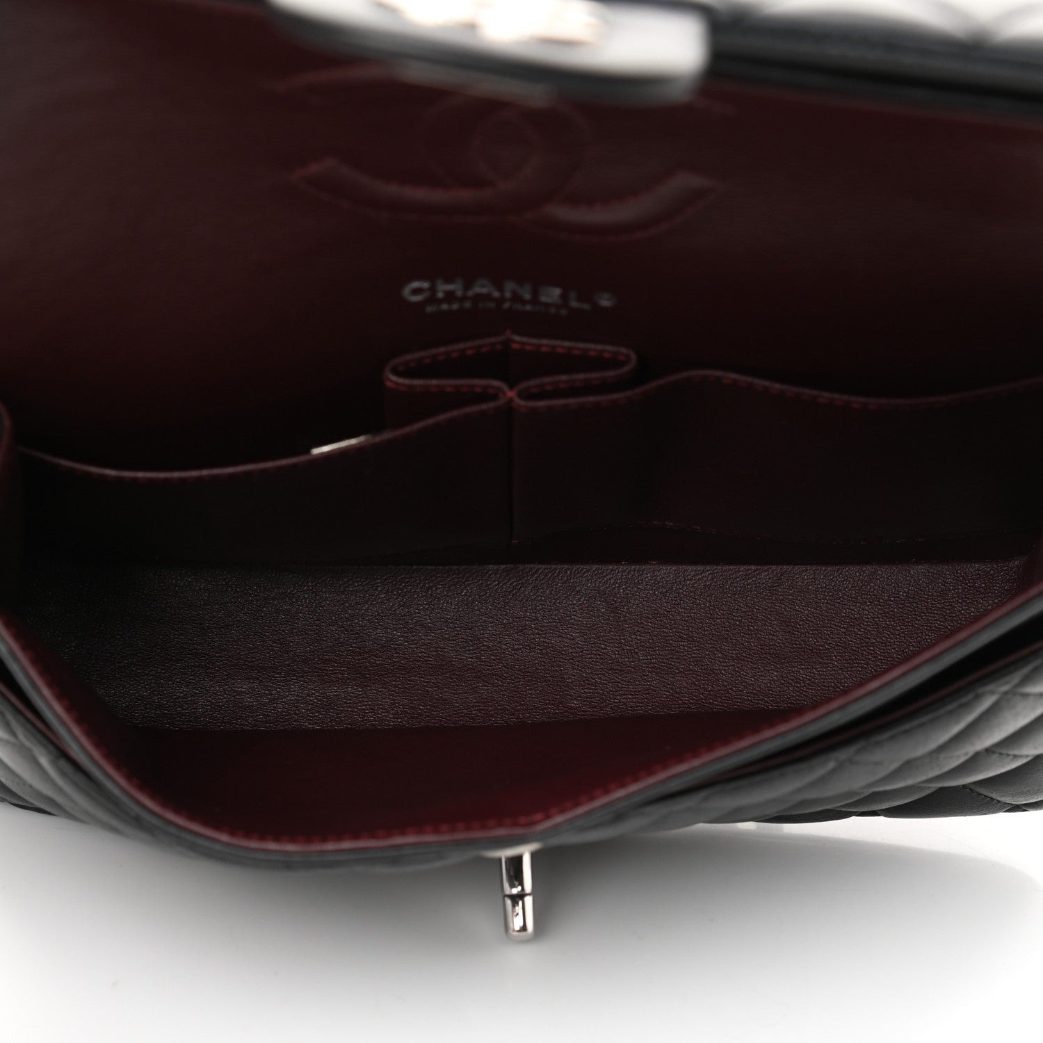 Chanel Lambskin Quilted Medium Double Flap Black 7 of 32