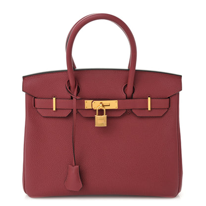 Hermes Togo Birkin 30 Rouge Grenat 1 of 14