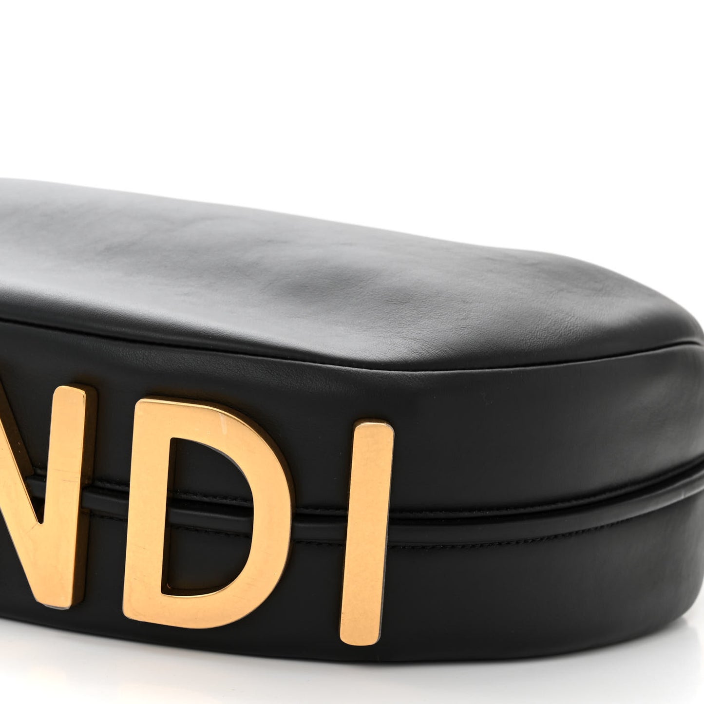 Vitello Grace Matte Medium Fendigraphy Hobo Bag Black