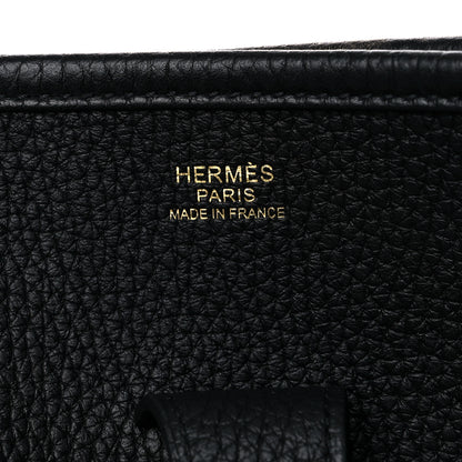Hermes Taurillon Clemence Evelyne III GM Black 6 of 10