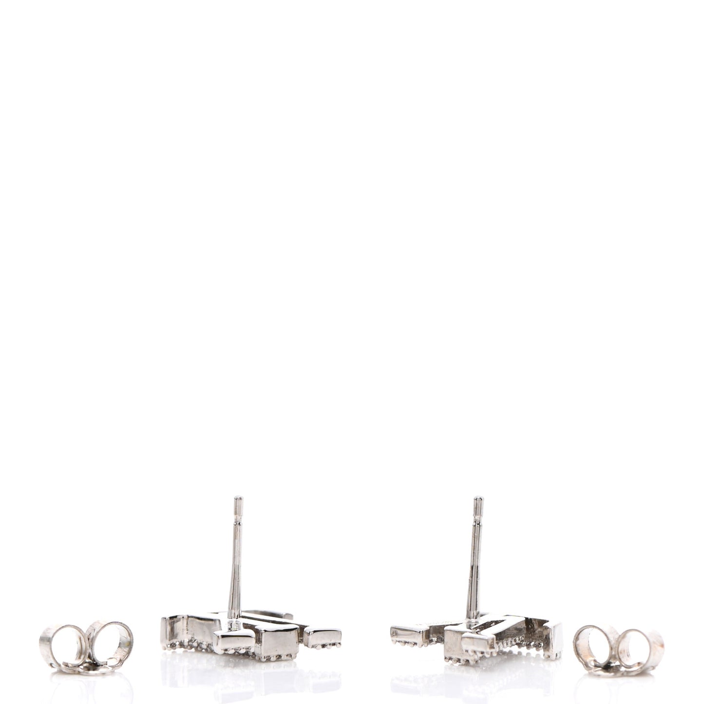 Crystal LV Iconic Earrings Silver