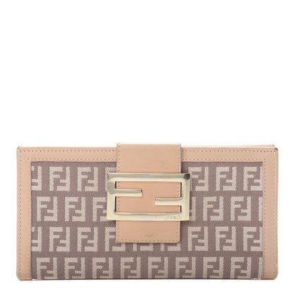 Fendi Zucchino Vitello Continental Wallet Cipria Teint Cipria 1 of 14