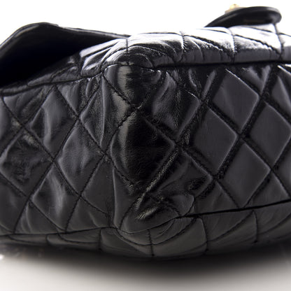Chanel Glazed Calfskin Castle Rock Medium Flap Black 4 of 7