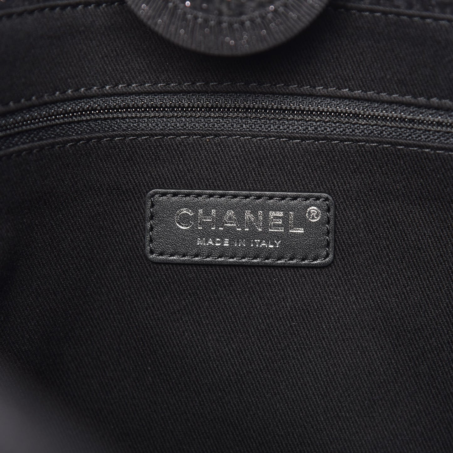 Lurex Boucle Small Deauville Tote Black