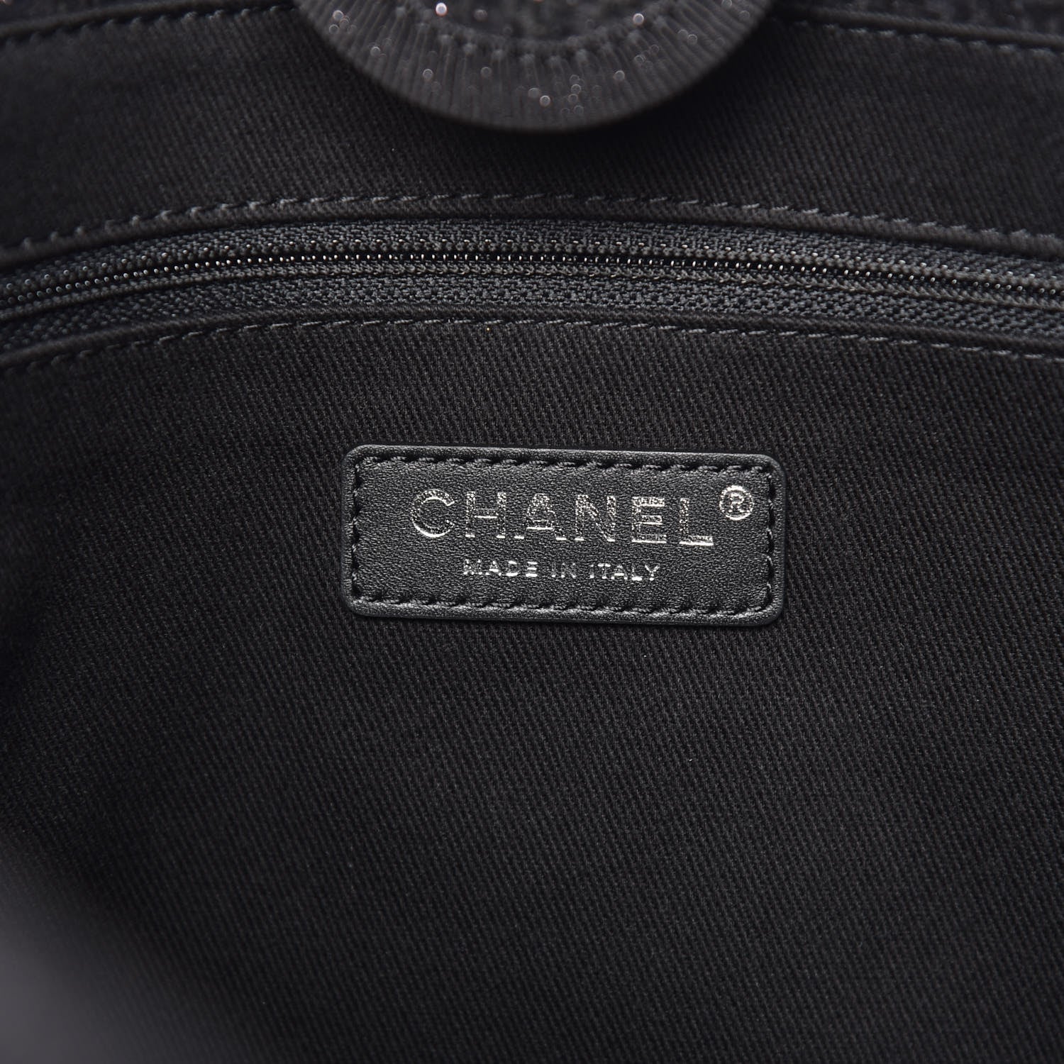 Chanel Lurex Boucle Small Deauville Tote Black 6 of 10