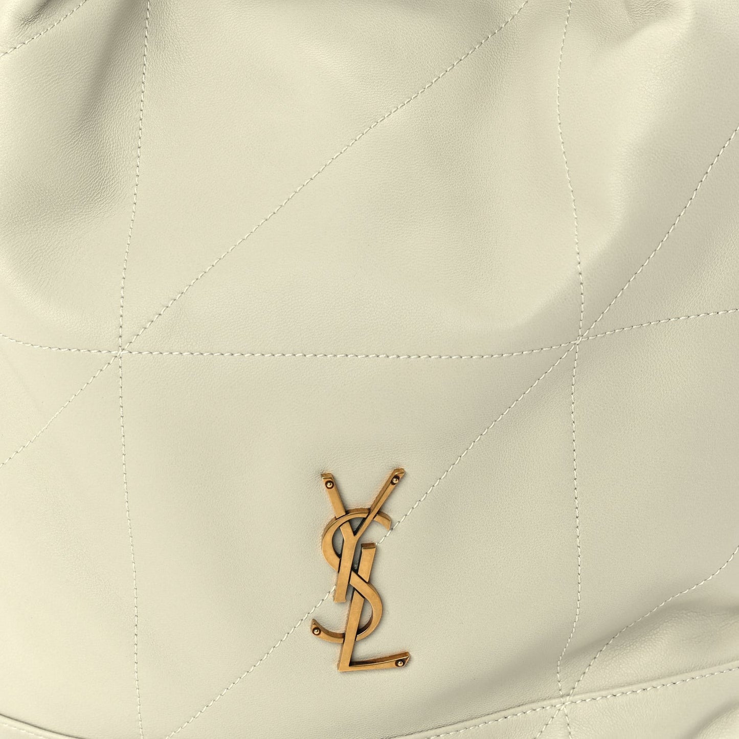 Lambskin Matelasse Monogram Medium Jamie 4.3 Pochon  Blanc Vintage