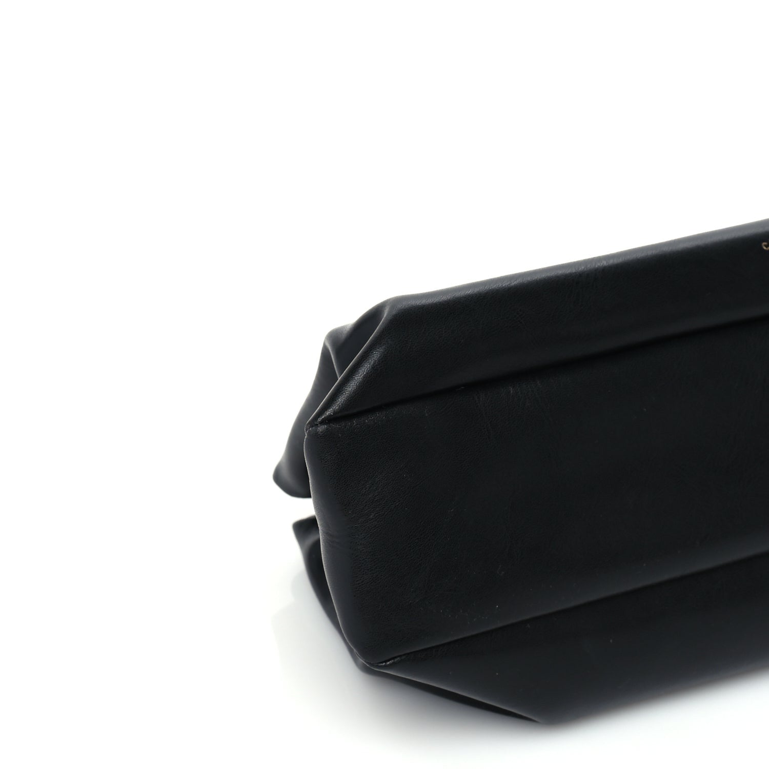 Celine Smooth Calfskin Eyelet Small Top Handle Bag Black 7 of 8