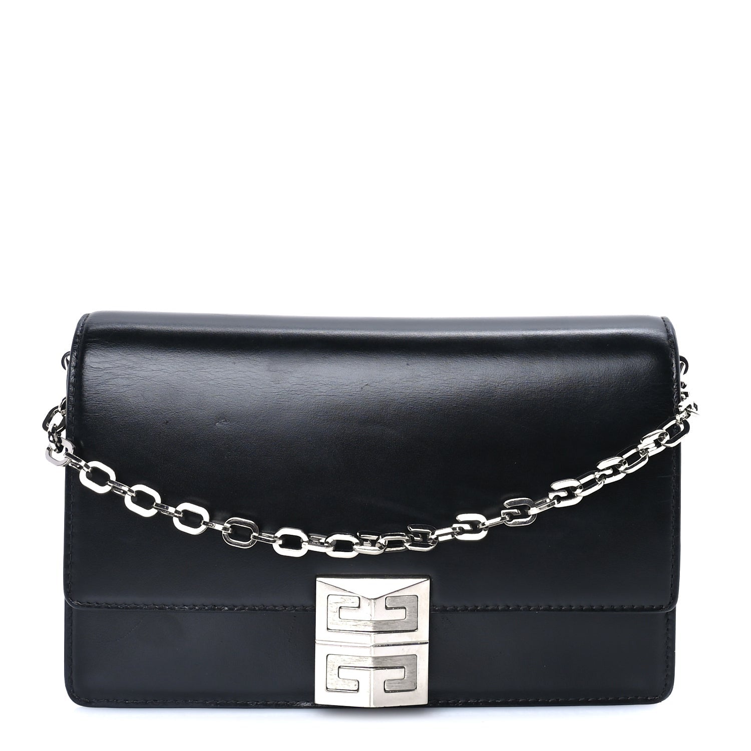 Givenchy Calfskin Small 4G Chain Shoulder Bag  Black 1 of 7