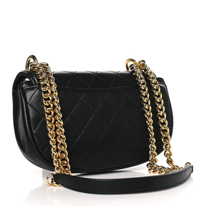 Chanel Calfskin Quilted Chain Handle Flap Black 3 of 10