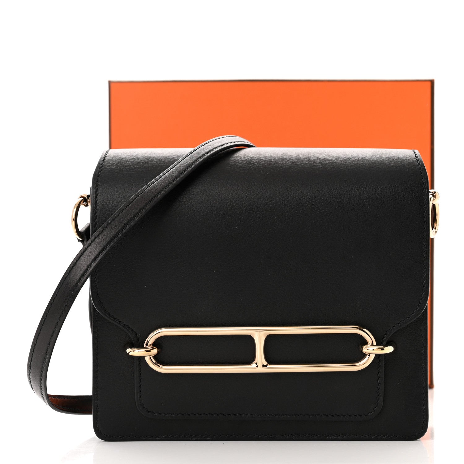 Hermes Evergrain Mini Sac Roulis Black 13 of 13