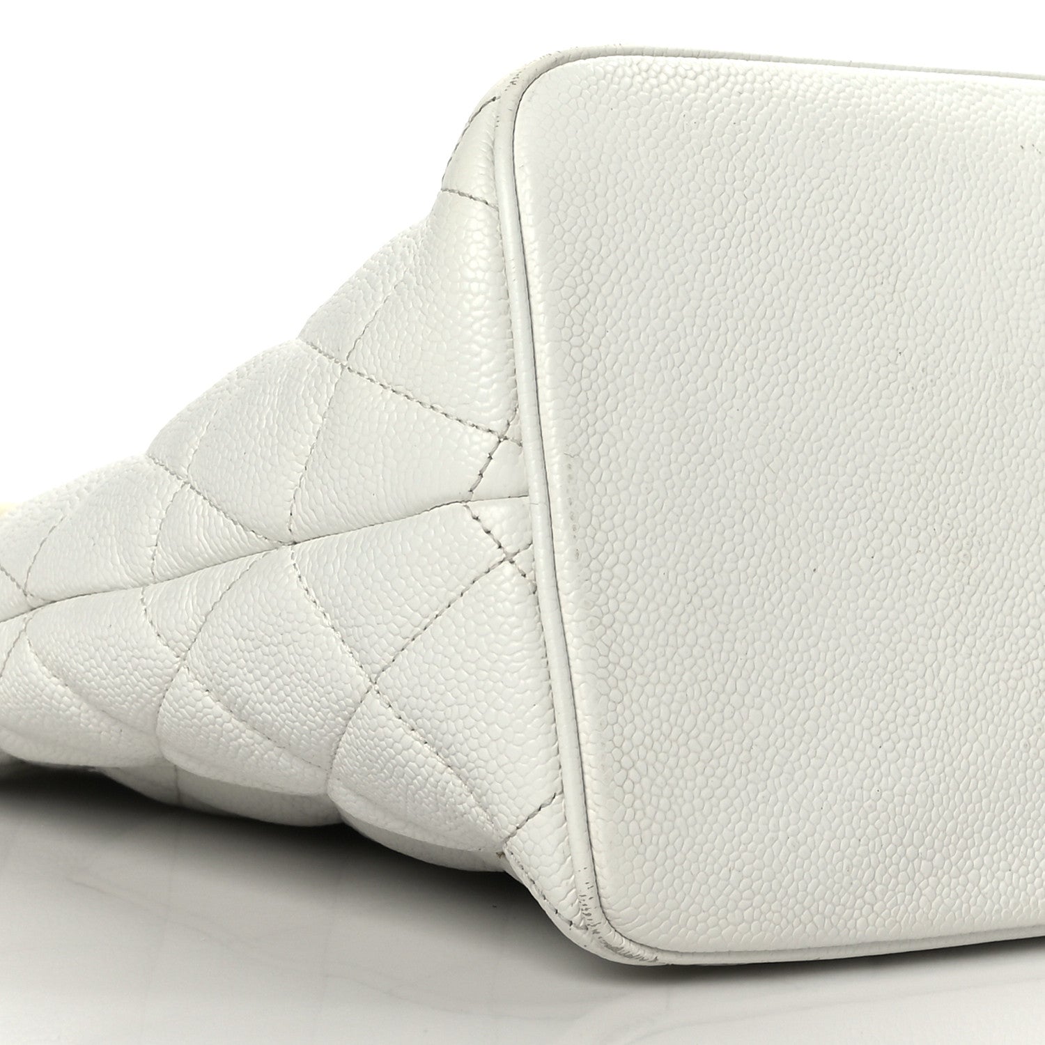 Chanel Caviar Quilted Medallion Tote White 8 of 12