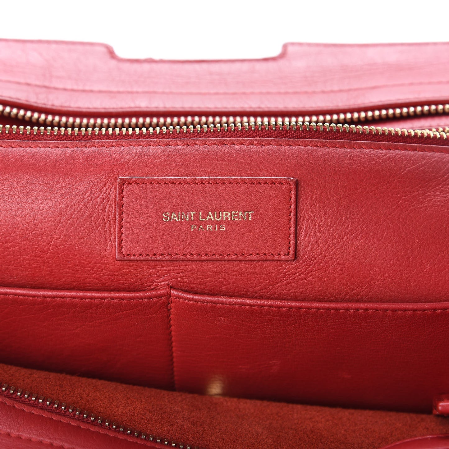 Calfskin Medium Classic Y Cabas Red