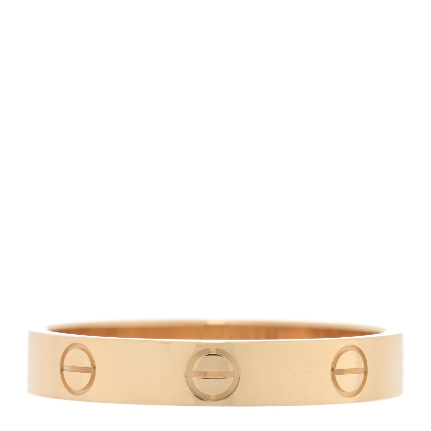 18K Yellow Gold 3.5mm LOVE Wedding Band Ring 59 8.75