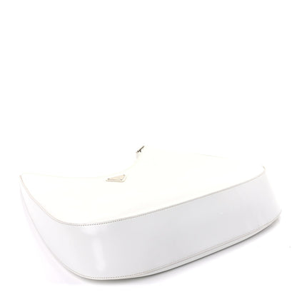 Prada Spazzolato Maxi Cleo Adjustable Strap Shoulder Bag White 4 of 7