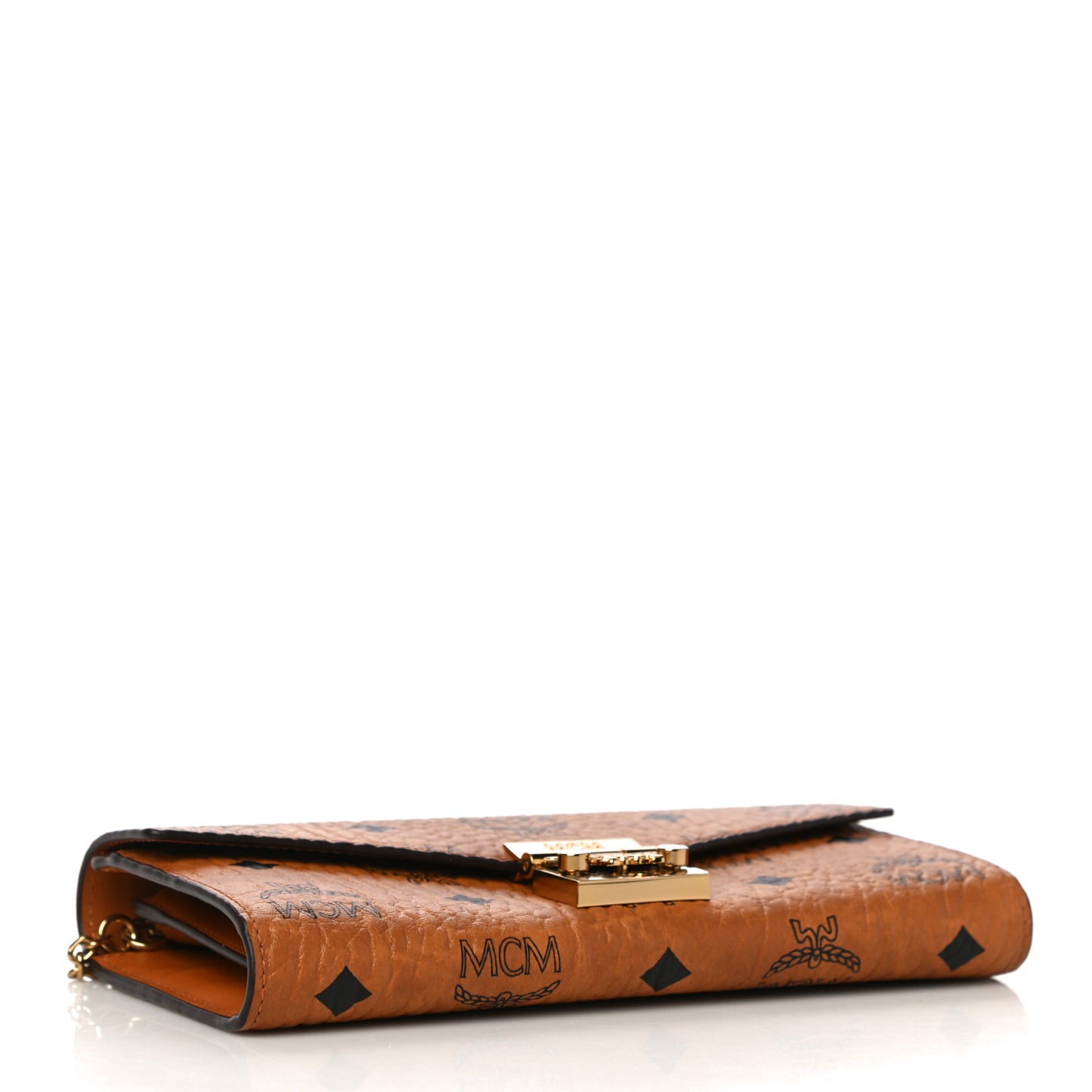 Visetos Large Patricia Wallet On Chain Cognac