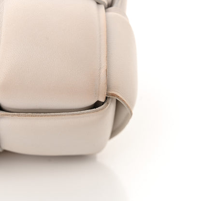 Bottega Veneta Lambskin Maxi Intreccio Padded Chain Cassette Crossbody Bag White 12 of 14