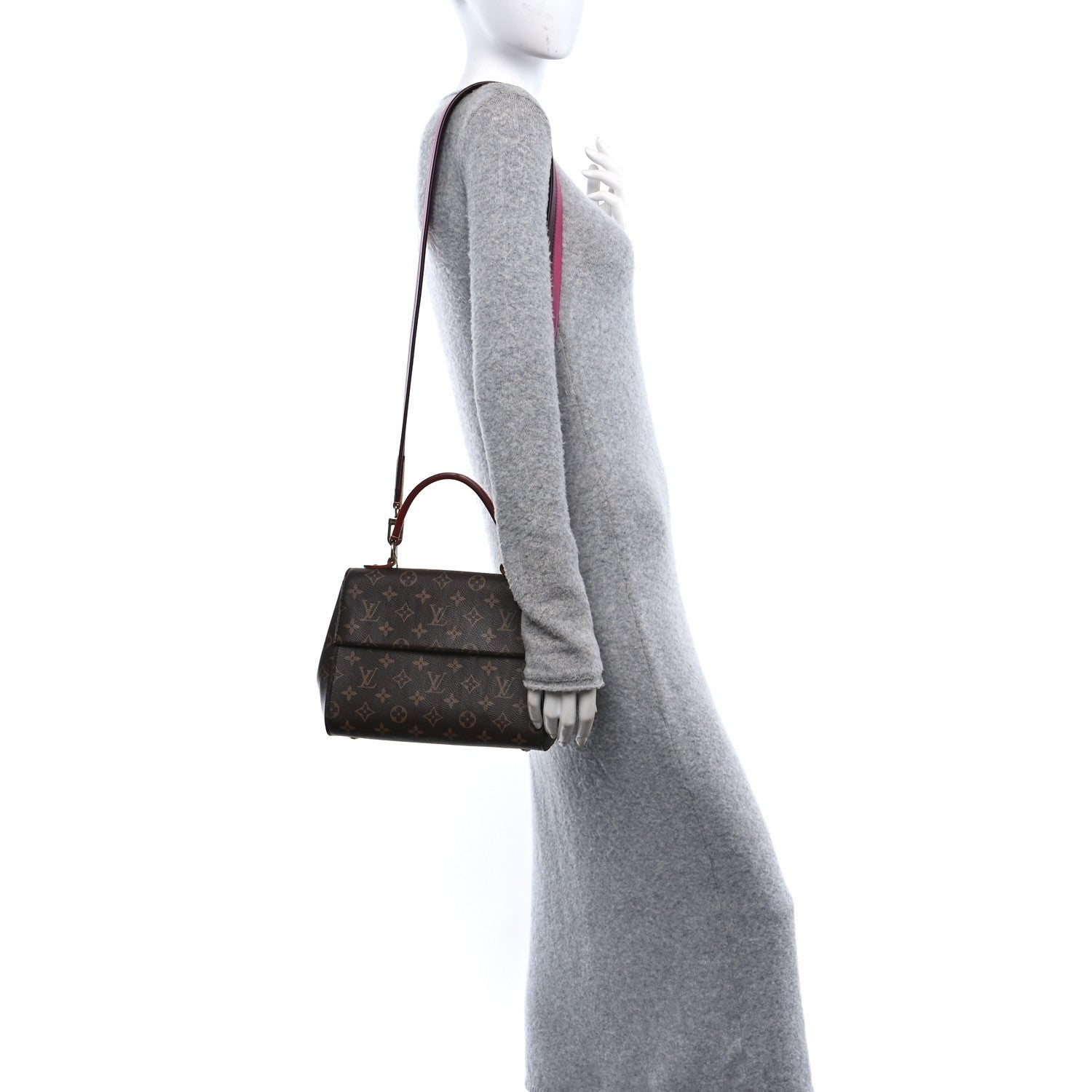 Louis Vuitton Monogram Cluny BB Bordeaux Fuchsia 2 of 7