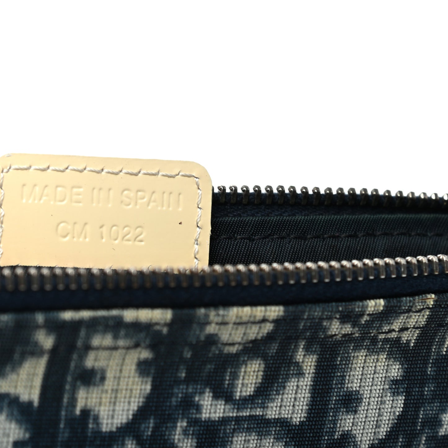 Monogram Mini Saddle Pochette White Blue