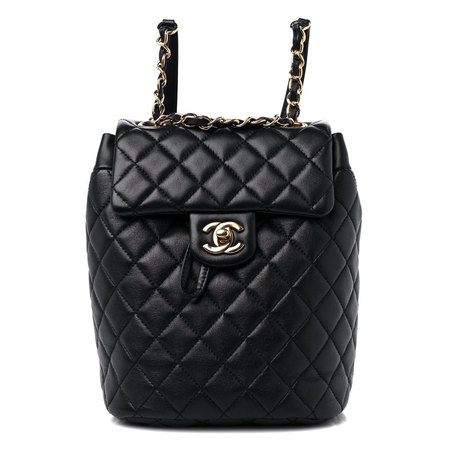 Chanel Lambskin Quilted Small Urban Spirit Backpack Black 1 of 10