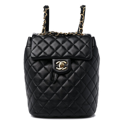 Chanel Lambskin Quilted Small Urban Spirit Backpack Black 1 of 10