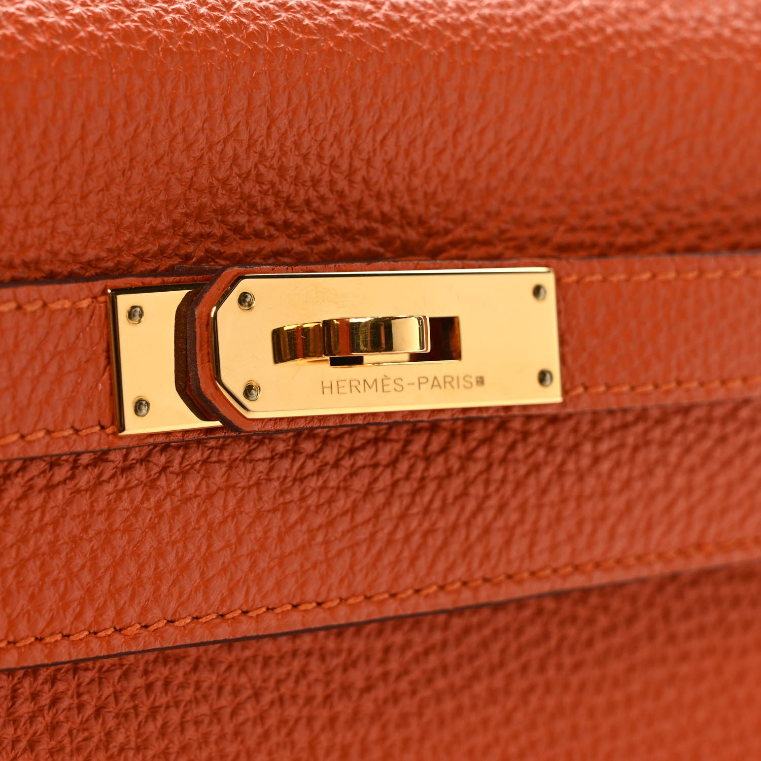 Hermes Togo Kelly Retourne 32 Orange 9 of 9