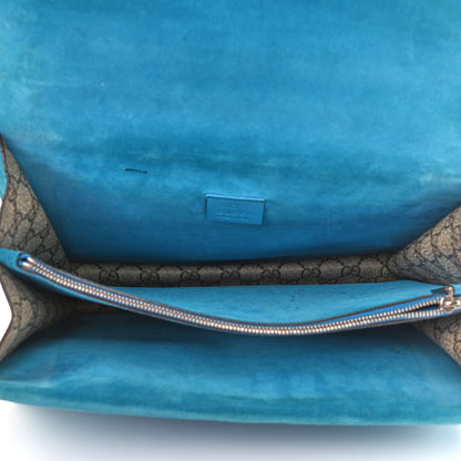 Gucci GG Supreme Monogram Medium Dionysus Shoulder Bag Blue 5 of 14