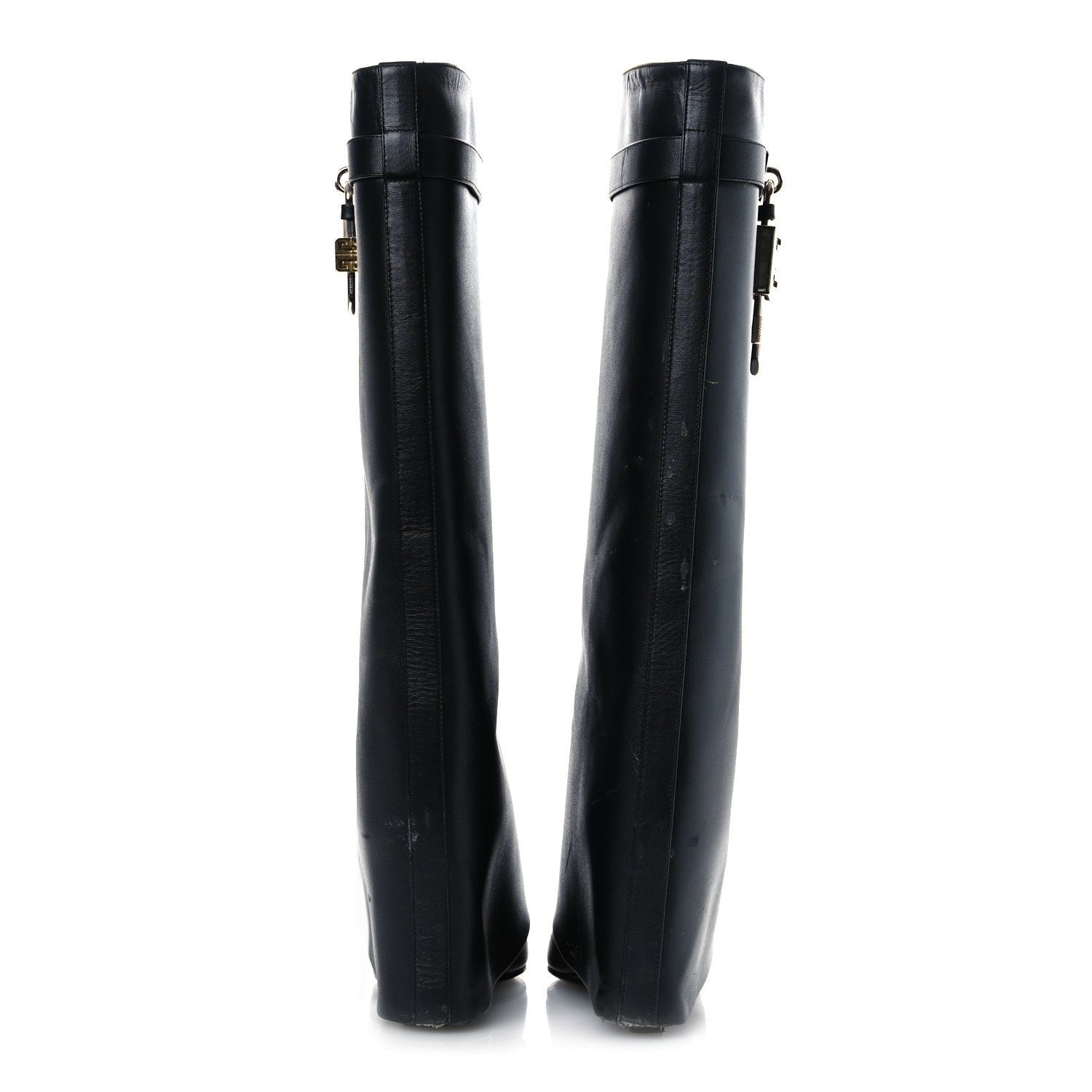 Givenchy Calfskin Shark Lock Pant Boots 38.5 Black 6 of 7