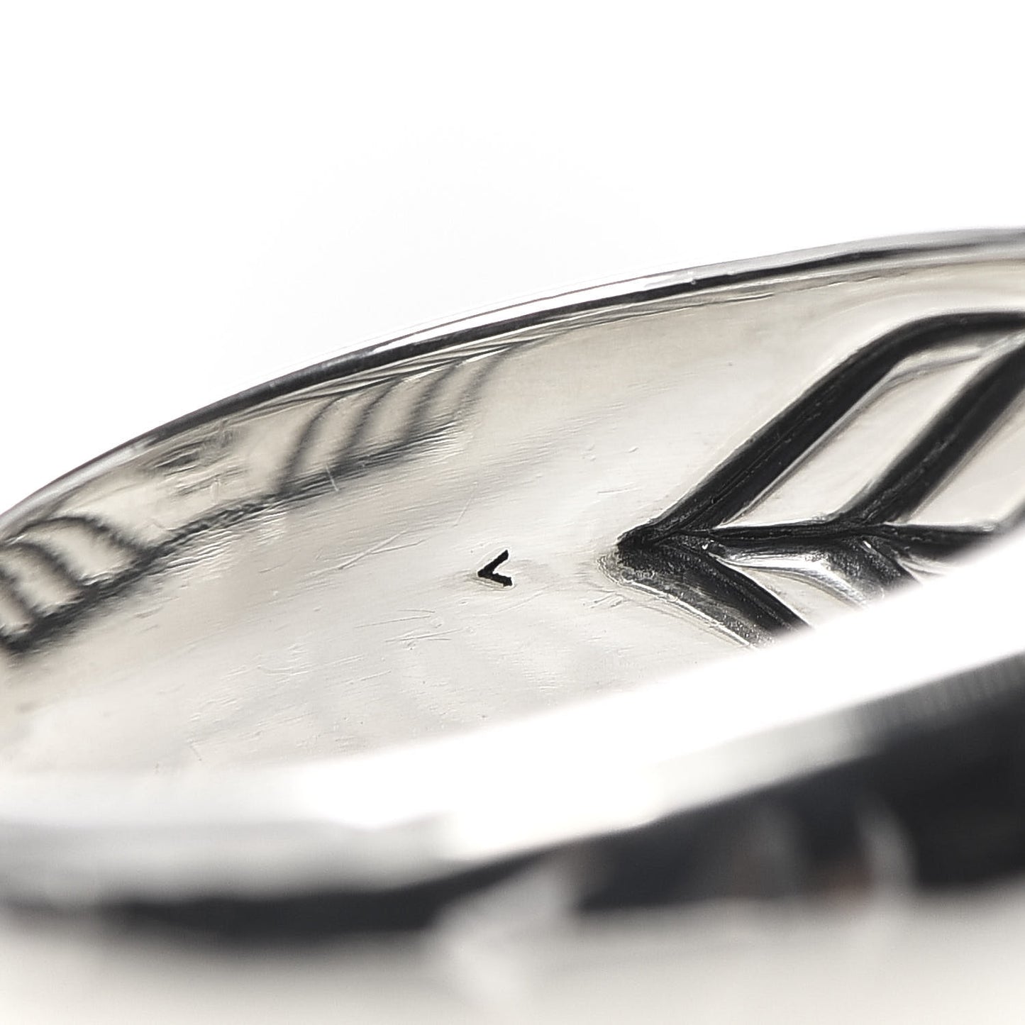 Sterling Silver Black Diamond Signet Ring 62 10