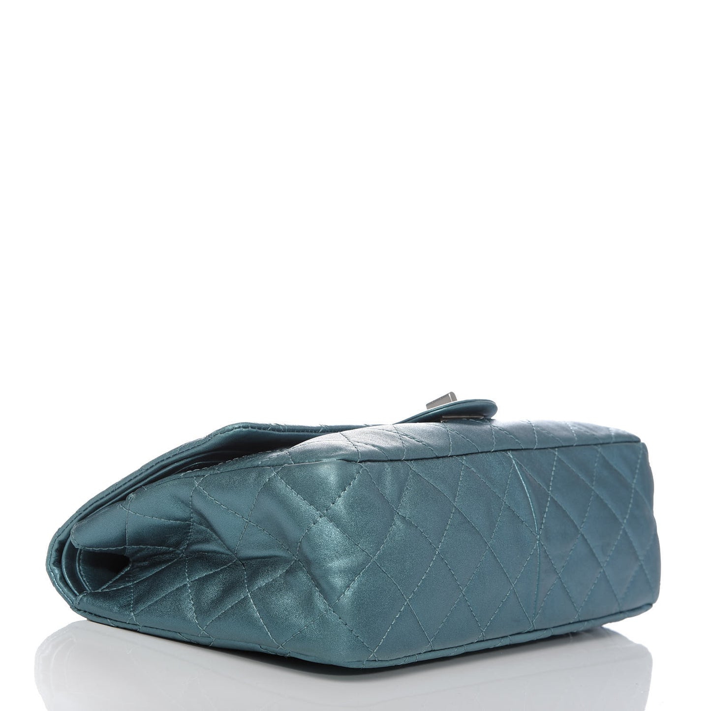 Metallic Calfskin Quilted 2.55 Reissue 227 Flap Turquoise