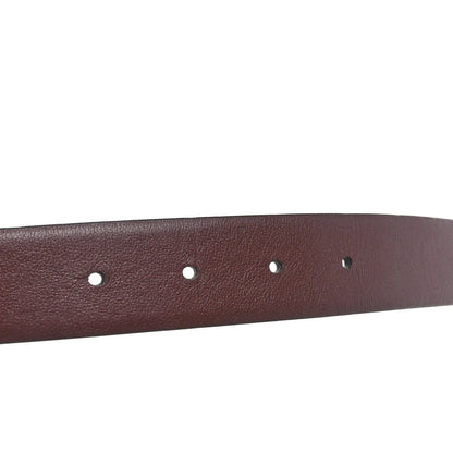 Chanel Calfskin CC Reversible Belt 80 32 Black Burgundy 5 of 5