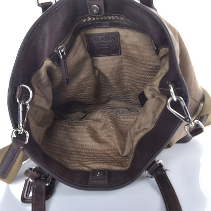 Prada Jacquard Logo Tote Corda Moro 6 of 20