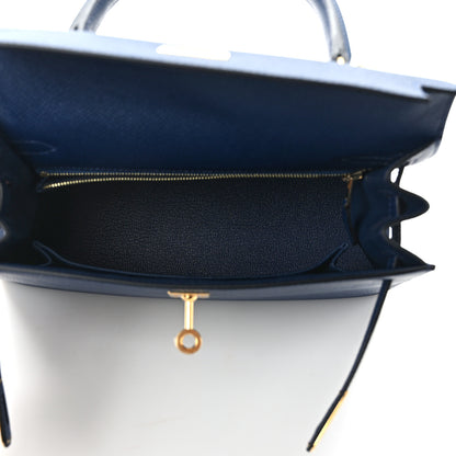Hermes Epsom Kelly Sellier 25 Bleu Navy 5 of 11