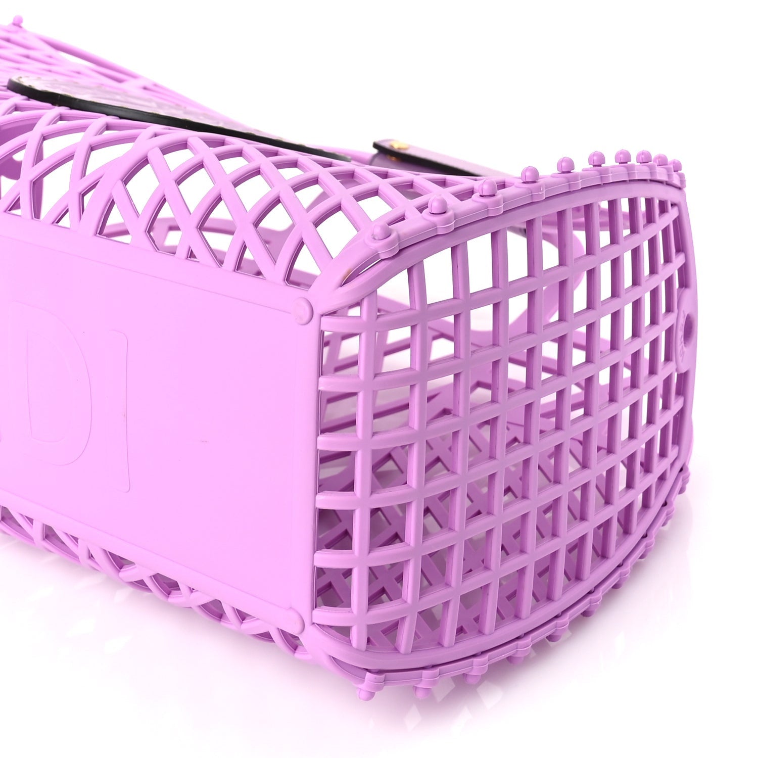 Fendi Recycled Plastic Vitello Liberty Matte Medium  Basket Violetta 8 of 8