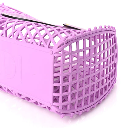 Fendi Recycled Plastic Vitello Liberty Matte Medium  Basket Violetta 8 of 8