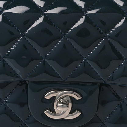 Chanel Patent Calfskin Quilted Mini Rectangular Flap Turquoise 7 of 9