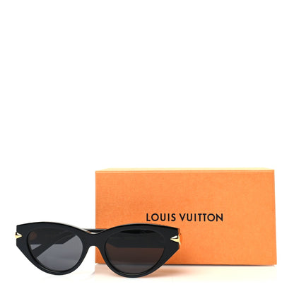 Louis Vuitton Acetate LV Malletage Cat Eye Sunglasses Z1986 Black 7 of 7